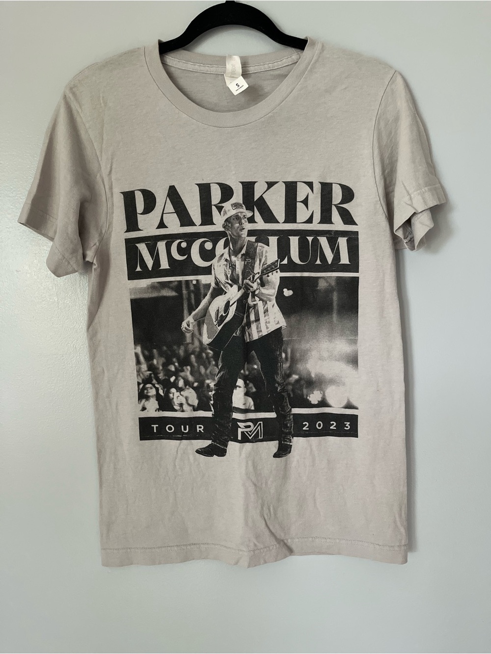 Parker McCollum 2023 Tour Concert T-Shirt Beige Size Small
